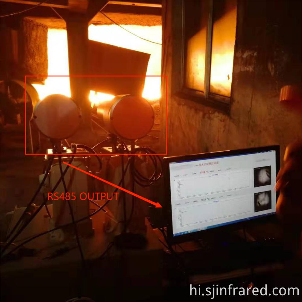 furnace temperature infrared pyrometer